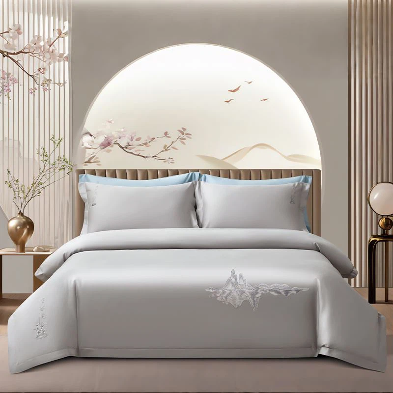 Embroidered Four-piece Bedding Set